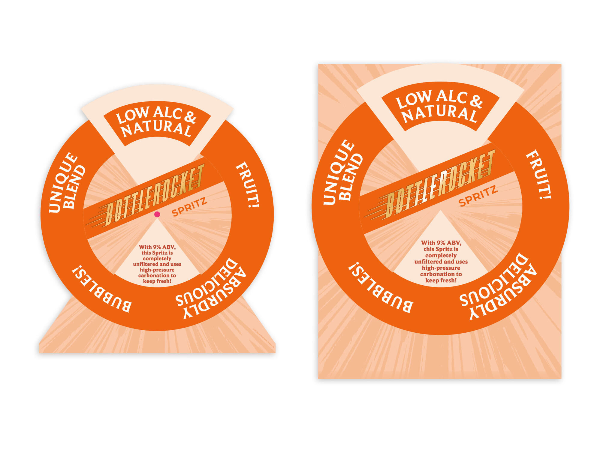 Bottlerocket | Spinning Educational Table Stand & Case Card