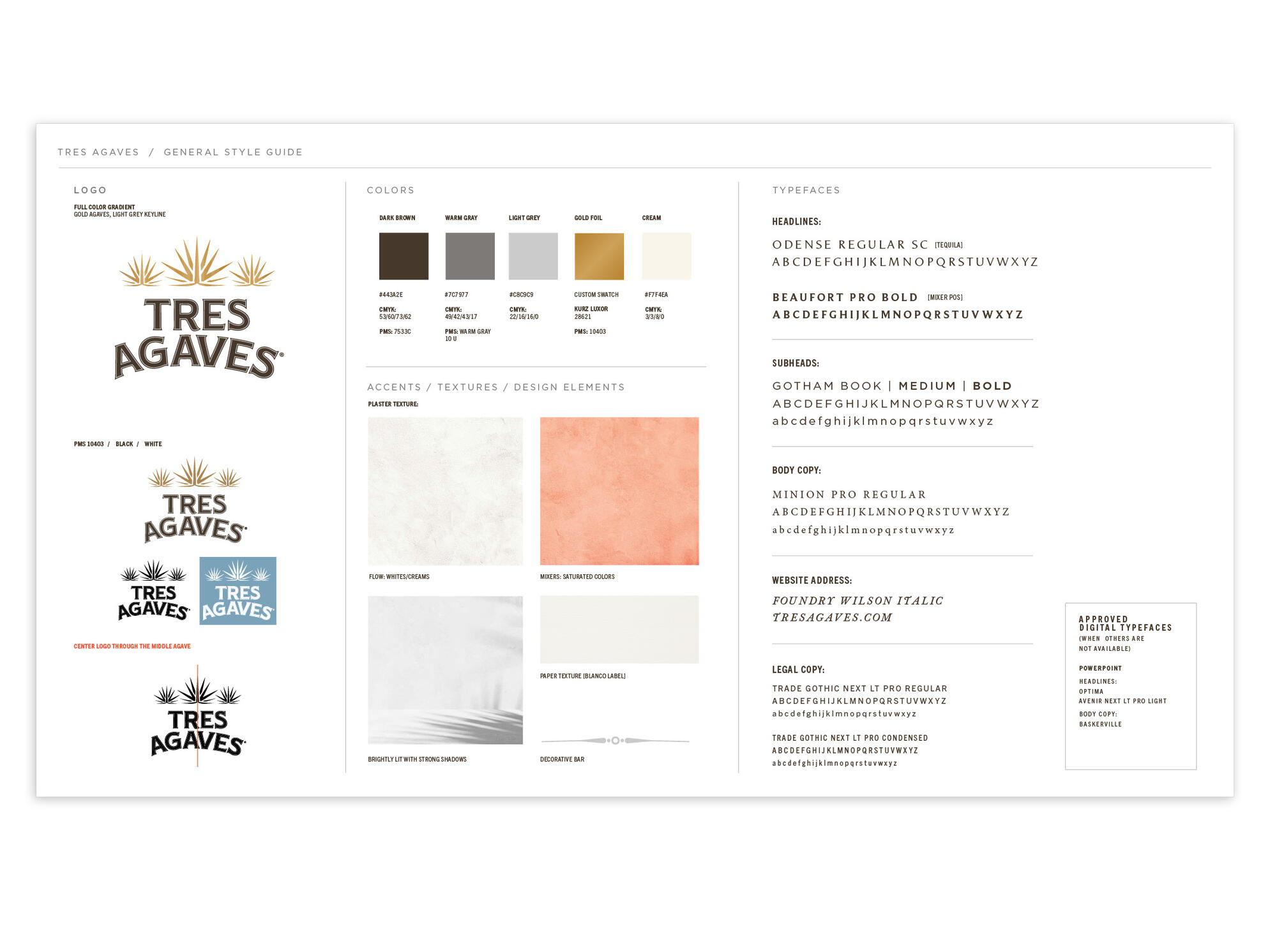 Tres Agaves | Brand Style Guide