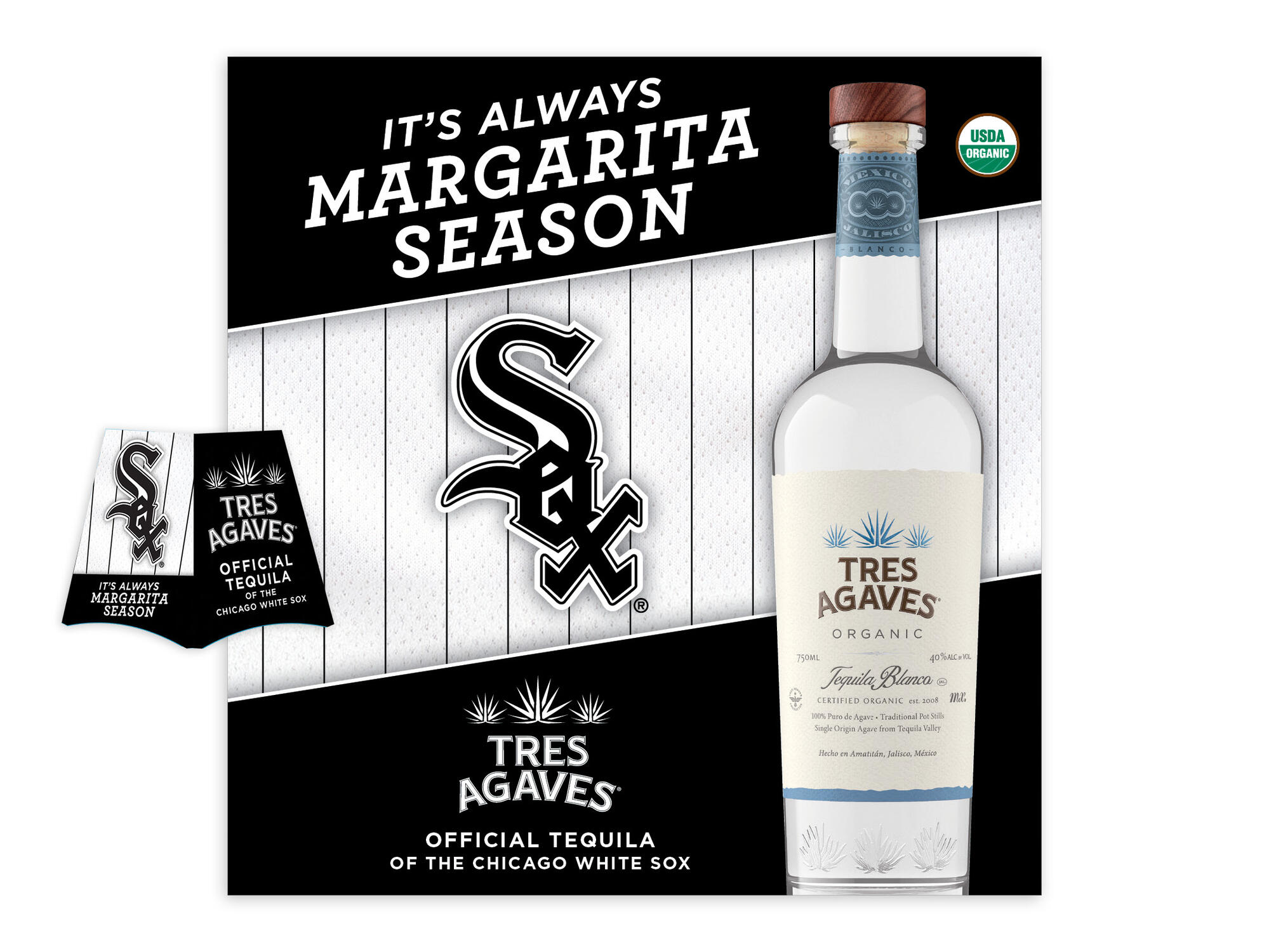 Tres Agaves | Tequila Blanco Chicago White Sox Sponsorship Campaign
