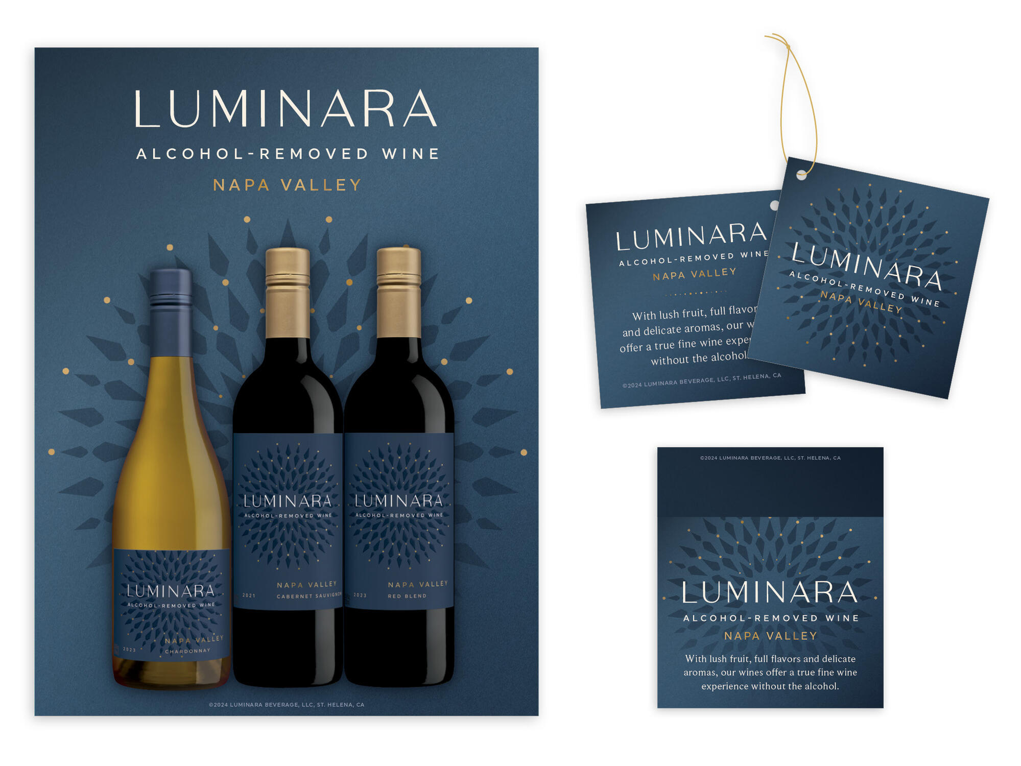 Luminara | Flow Bottle Topper, String Tie Necker, and Shelftalker