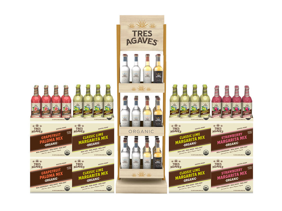 Tres Agaves | In-Store Wood Rack Display