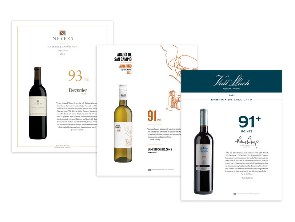 Multi-Brand Heritage Wine Accolade Templates