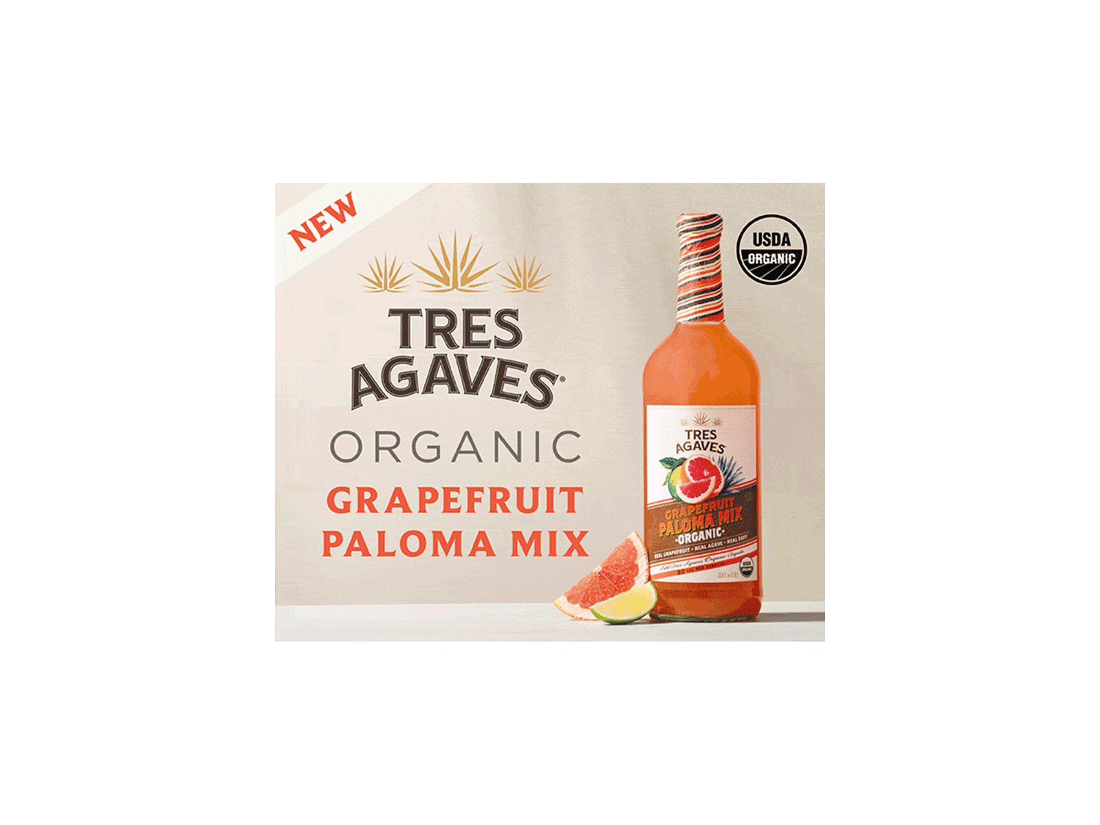 Tres Agaves | Grapefruit Paloma Animated Gif Ad for SND