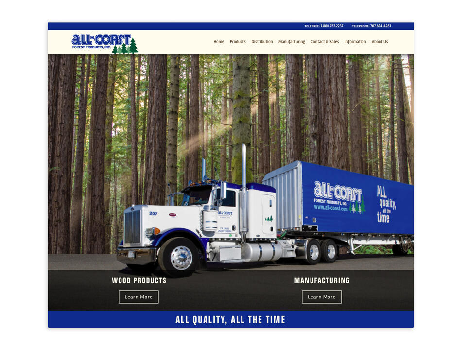 All Coast Forest Products | Website, all-coast.com