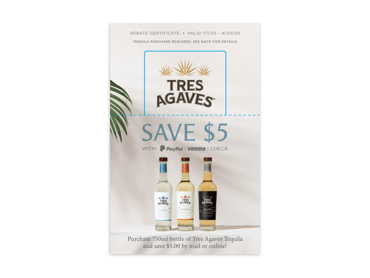 Tres Agaves Tequila Coupon