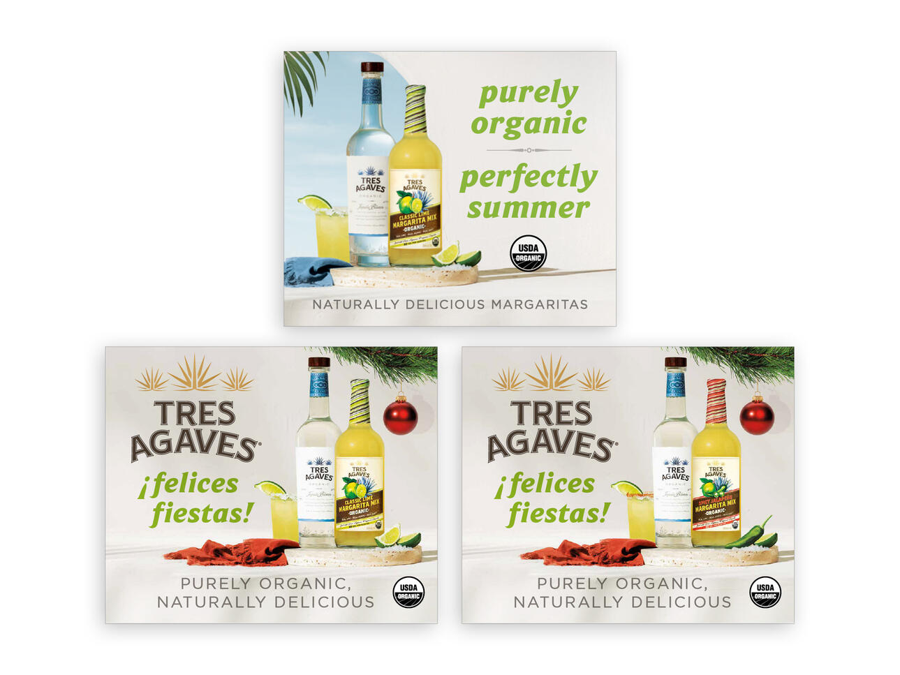 Tres Agaves Tequila &amp; Mixer Summer &amp; Holiday Shelftalkers