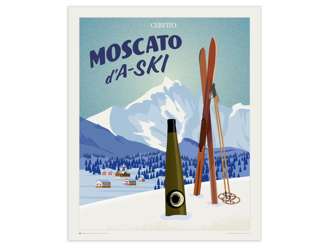 Ceretto | Moscato D'A-Ski Illustration Poster